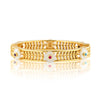 Villandry Fleur Vine Hinged Bangle, S/M - Multi