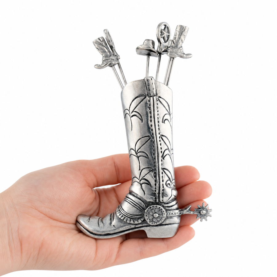 Western Boot Cheese Pick Set