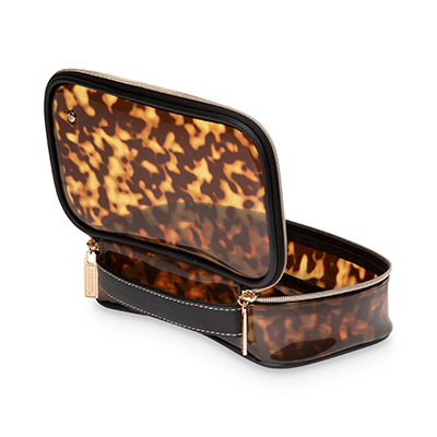 Miami Clearly Tortoise Claire Medium Makeup Case