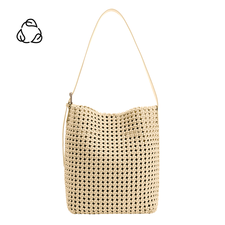 Celine Cream Nylon Shoulder Bag One Fish Two Fish
