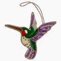 Hummingbird Purple Ornament