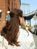 Hand-painted Bluebird Claw Hair Clip | Eco-Friendly