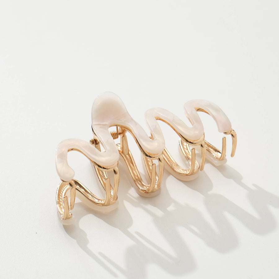 Willow Core | Large Squiggle Metal Claw Clip
