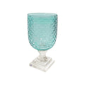 GLASS Eclat Small Hurricane - Pale Blue & Clear