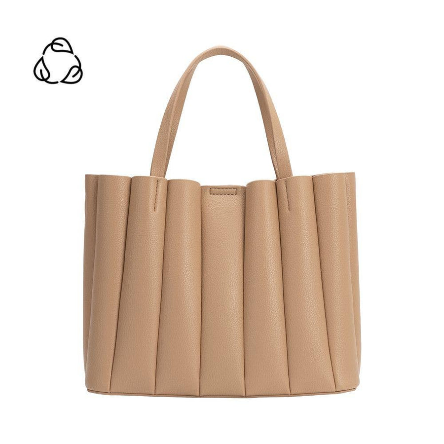Adela Nude Recycled Vegan Leather Tote Bag