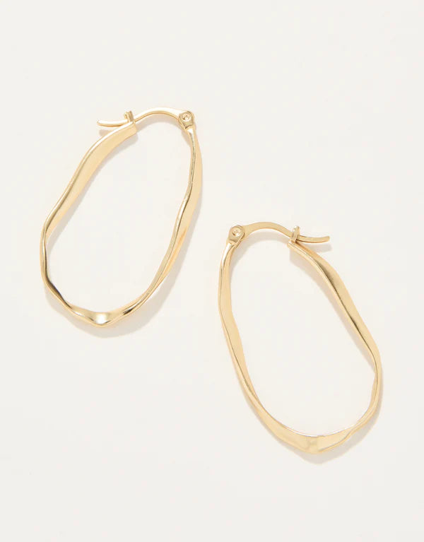 Isle of Hope Hoop Earrings Gold