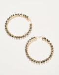 Ann Beaded Hoop Earrings