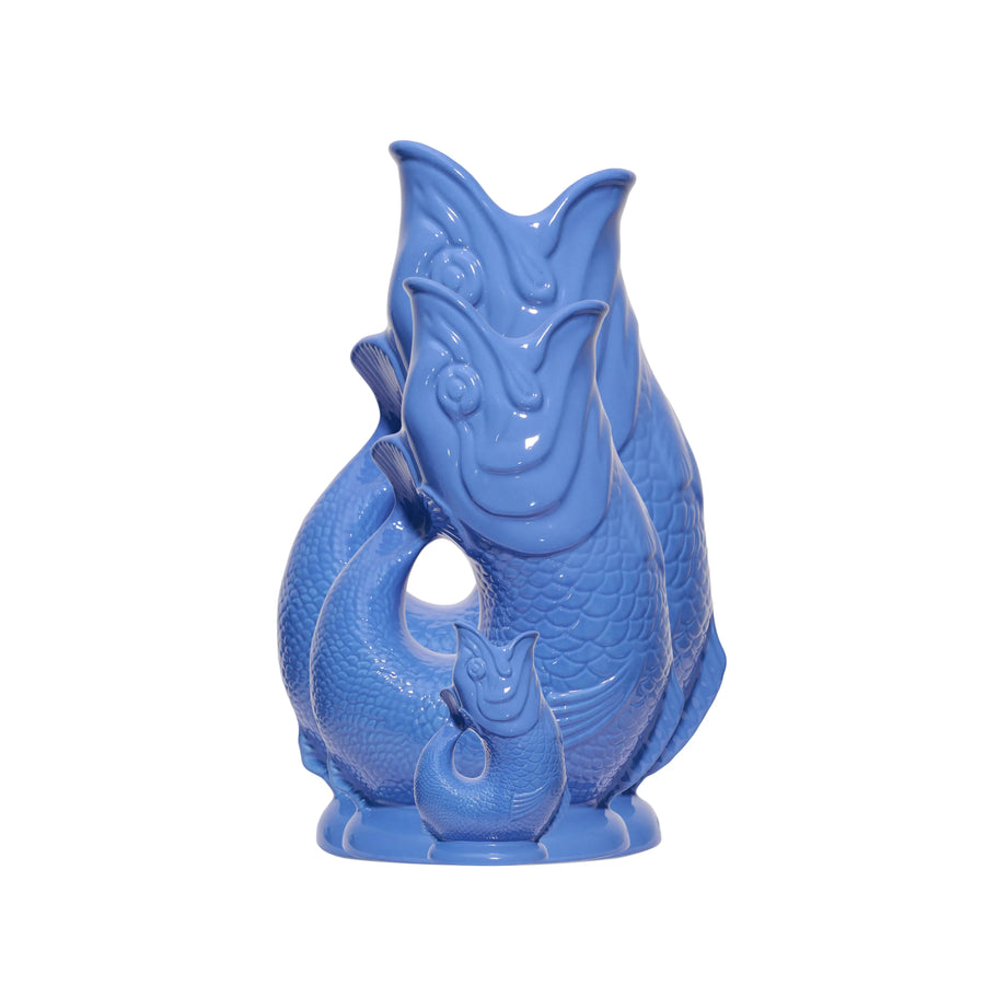 Sea Blue Gluggle Jug