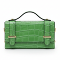 GF0658 - LEATHER HANDBAG WITH CROCCO