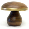 Hand Carved Acacia Mushroom with Gold Edge