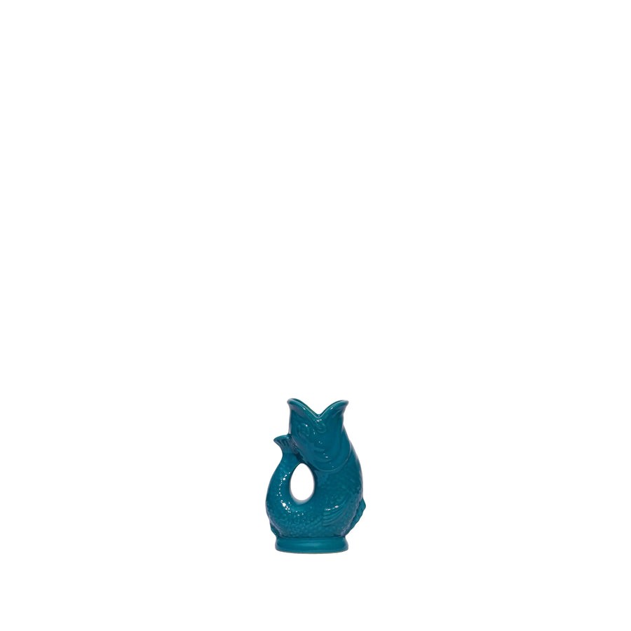 Teal Gluggle Jug