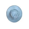 Vegan Suede Tear Drop Hat