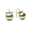 Lily Pad Pebble Pearl Earring-Medium