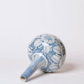 Blue and White Porcelain Rustic Rose Globe Vase