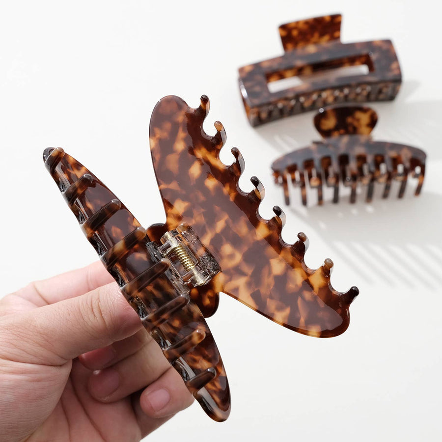 Deep Tortoise Large - Assorted Claw Clips
