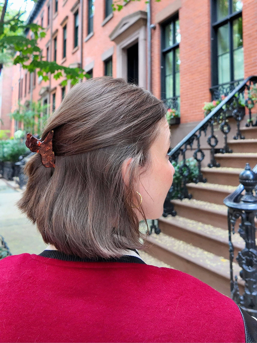 Hand-Painted Mini Dachshund Claw Hair Clip | Eco-Friendly