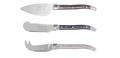 French Home 3 Piece Laguiole Cheese Knives - Warm Spice