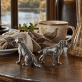 Pewter Hunting Dogs Salt & Pepper Set