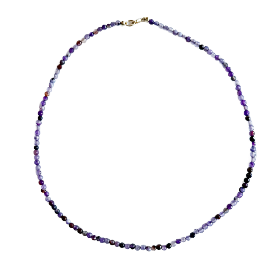 Dainty Gumball Gemstone Necklace