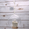 Glass LED Lighted Melted Candle Ball