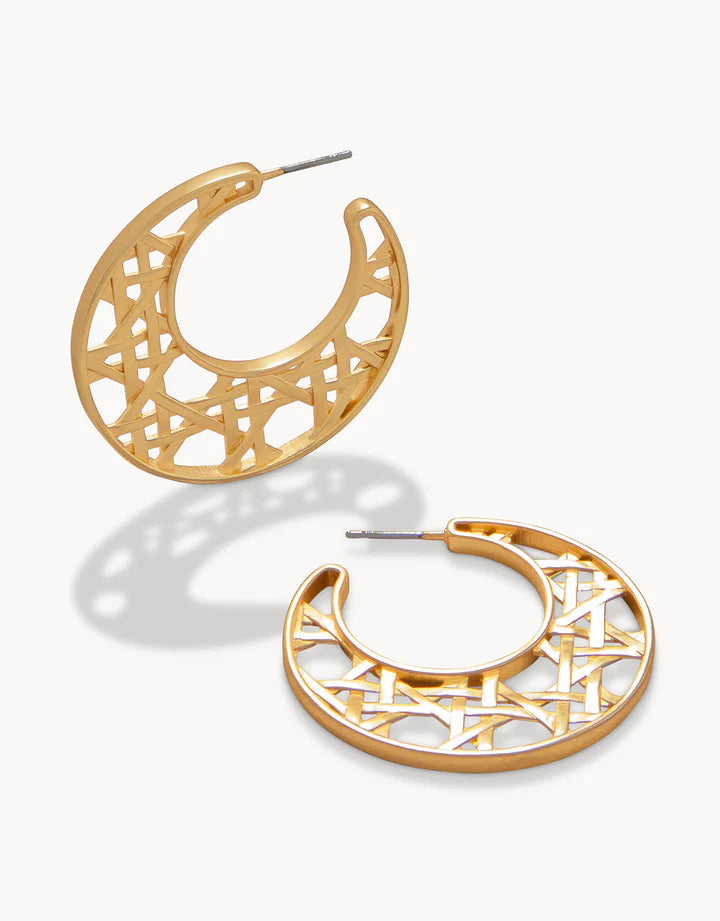 Cane Hoop Earring