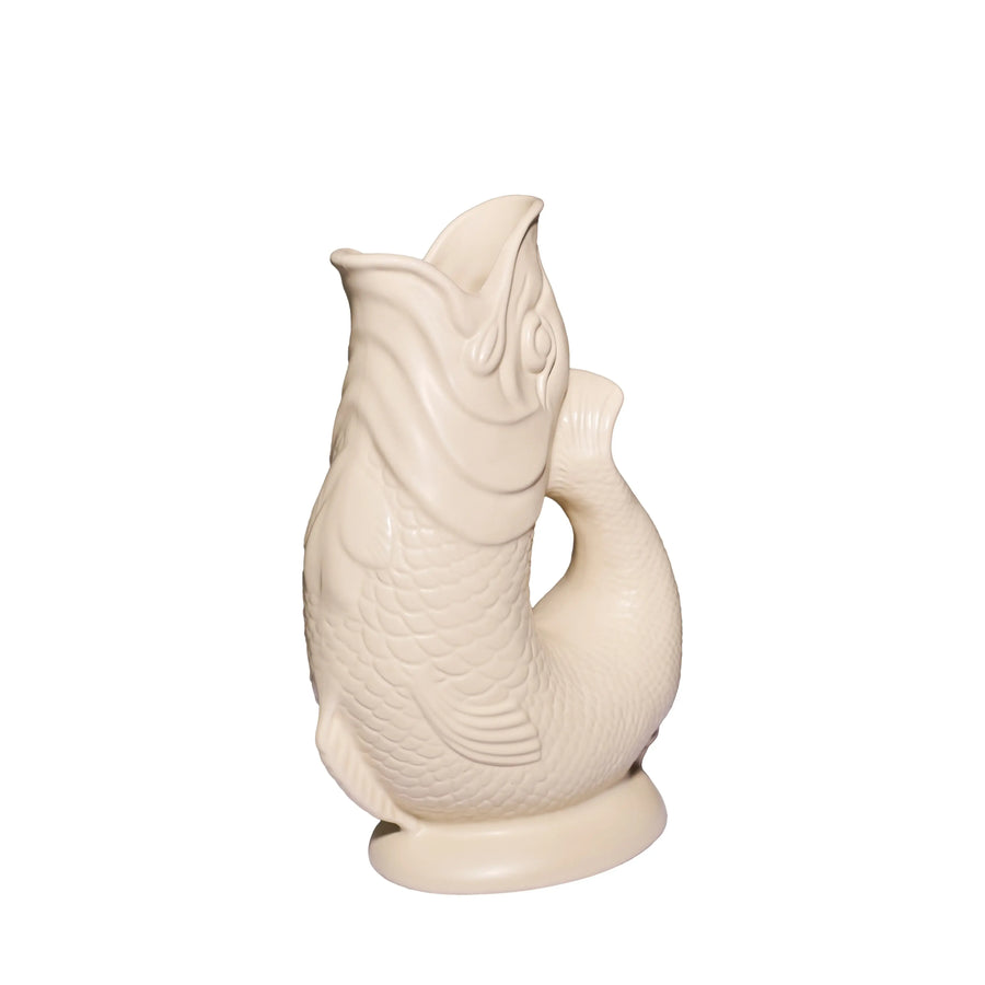Matte Sand Gluggle Jug