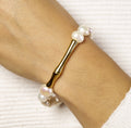 Bamboo Freshwater Pearl Bracelet
