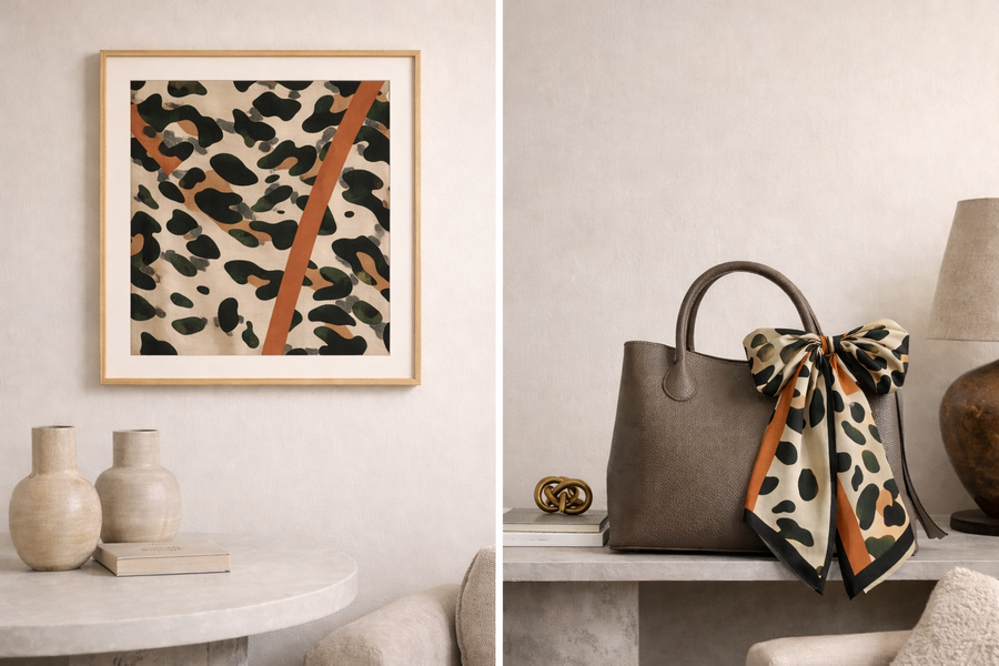 Brown Scarf – Leopard Collection