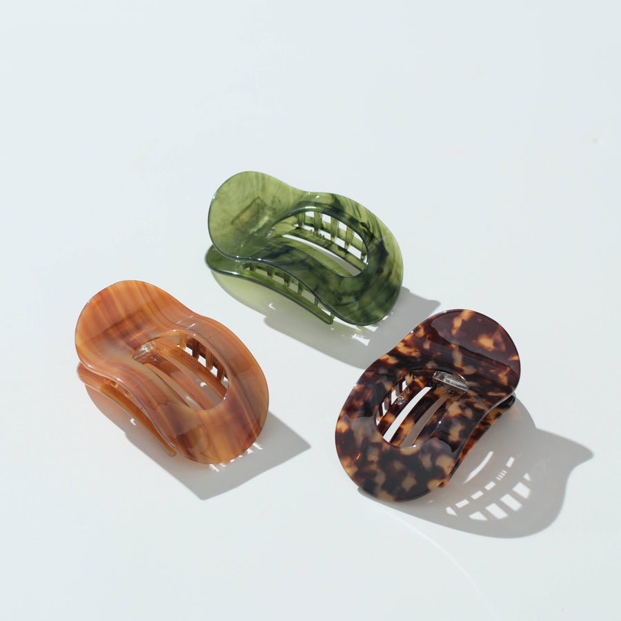 Oval Flat Lay Claw Clip - Medium