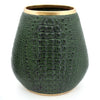 Green Crocodile Skin Vase