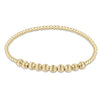Dignity Beaded Bliss 2mm Bead Bracelet, 4mm Gold