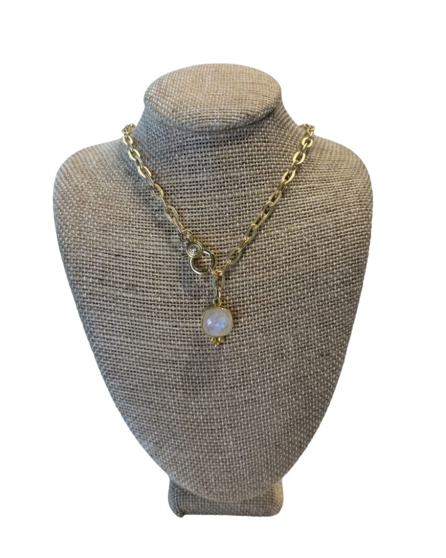 Petite Moonstone Necklace