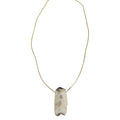 Crystal & Buffalo Horn Pendant Pendant // Maggie Necklace