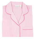 Pink Seersucker-Pink Long Sleeve Pajamas