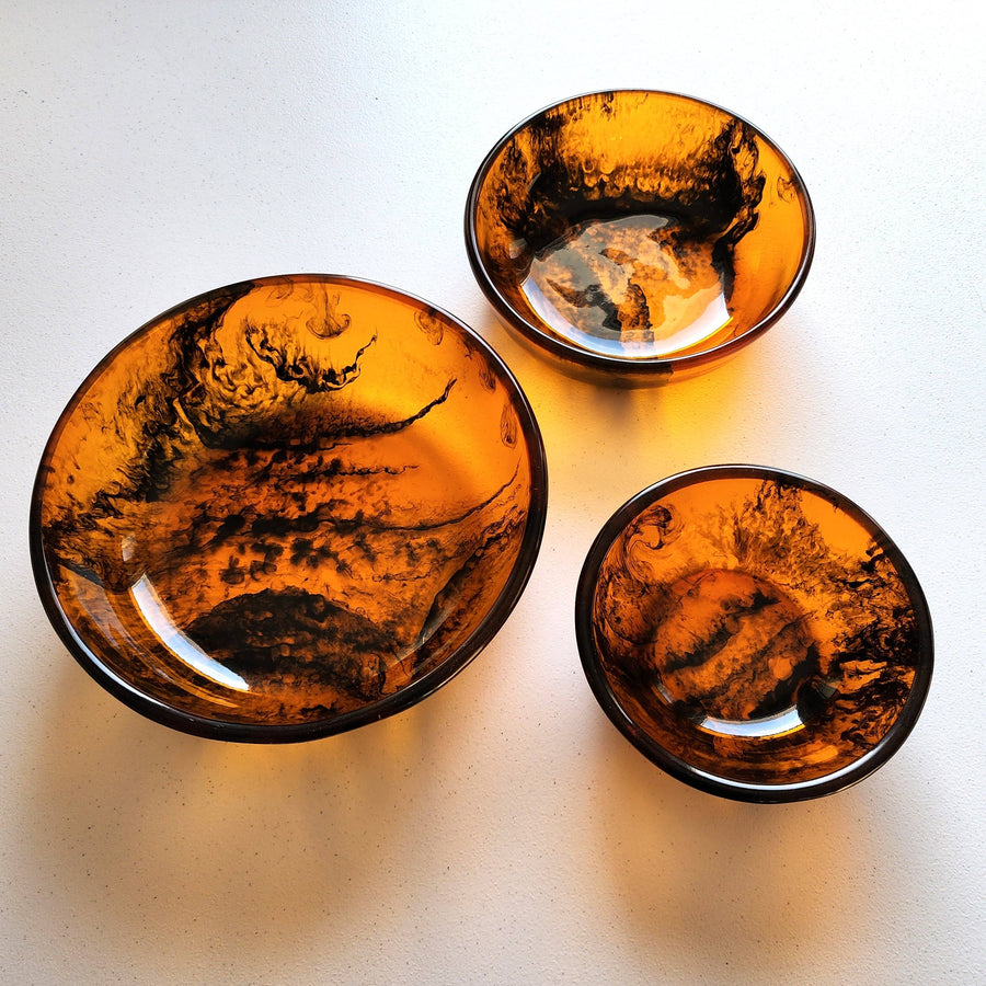 Resin Serving Bowls - Set of 3