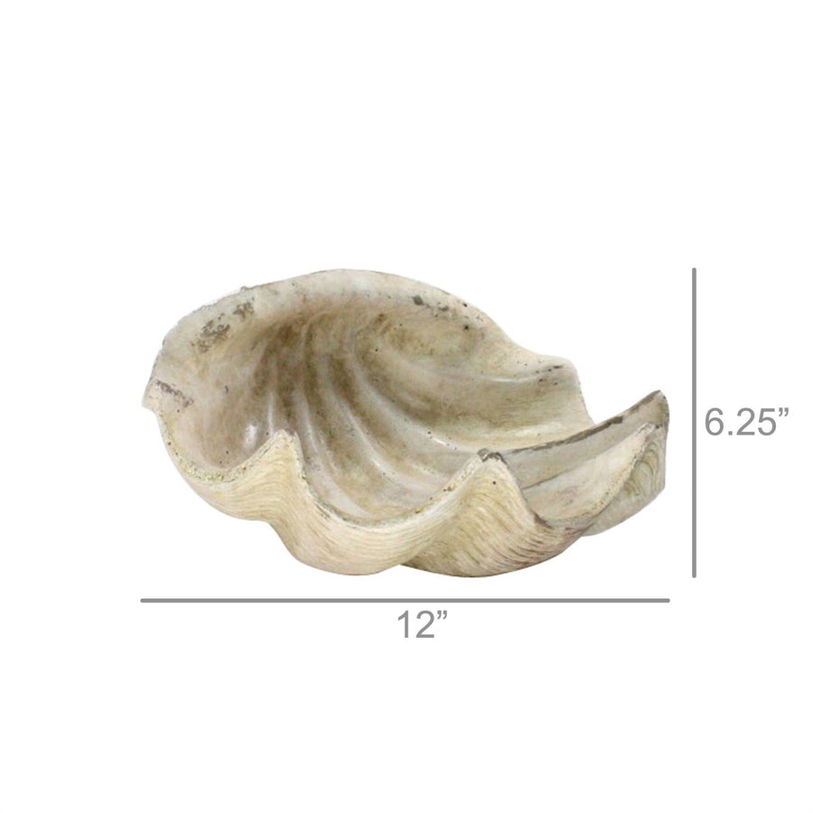 Faux Clam Shell - Antique White