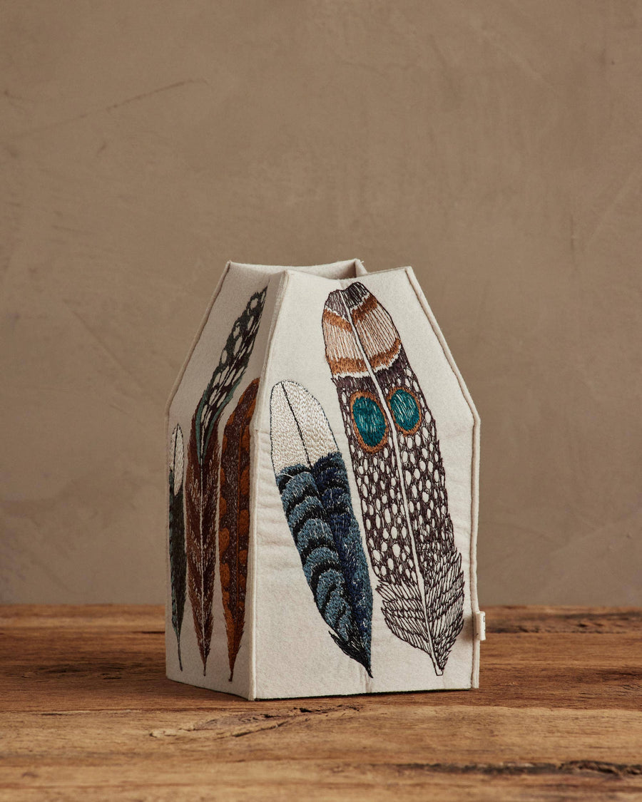 Feathers Tissue Box Cover