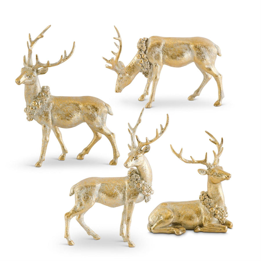 Assorted Gold Antique Resin Deer