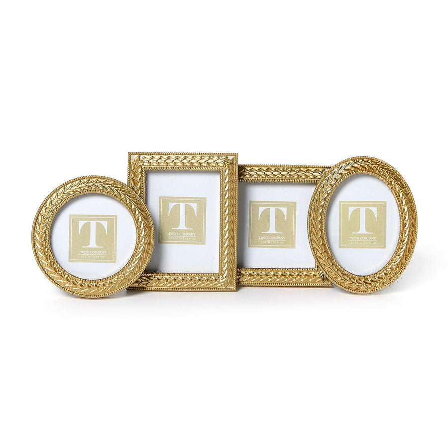 Laurel Wreath Gold Small Photo Frame