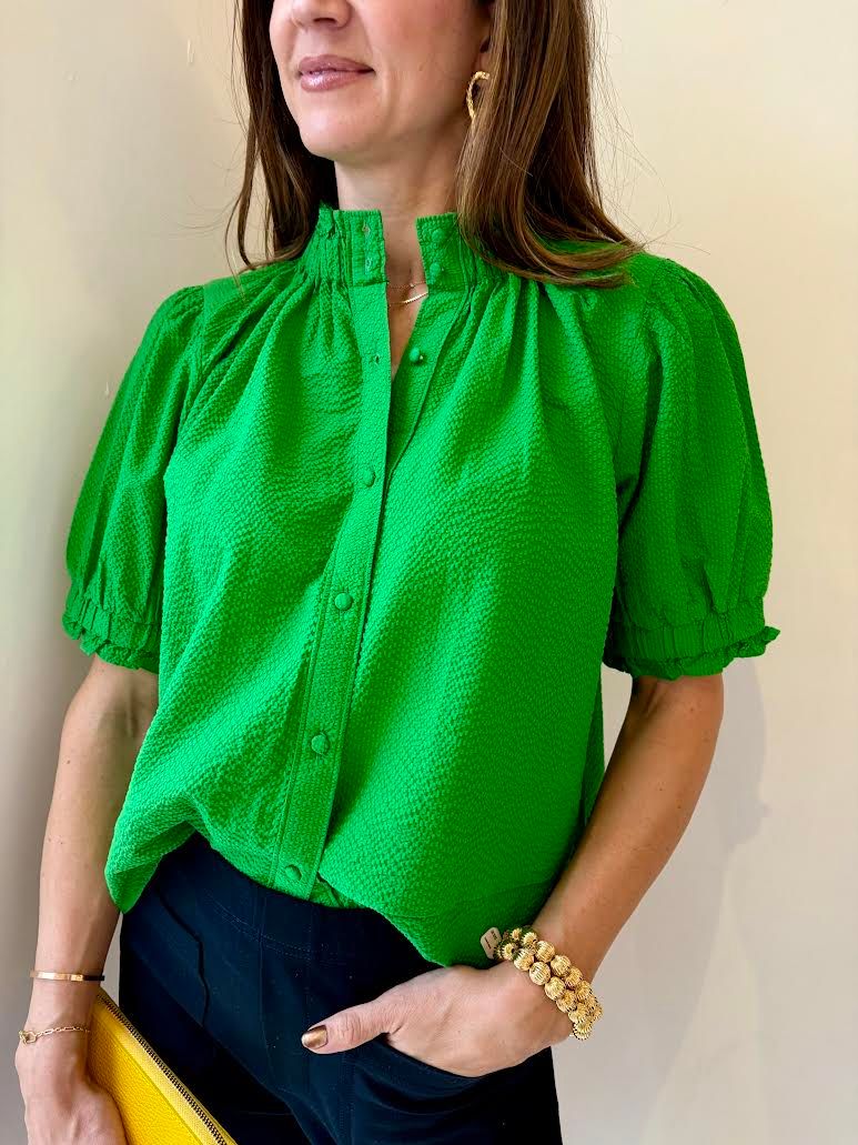 Elastic Collar Top