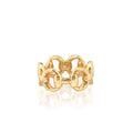 Equestrian Snaffle Bit Ring - Gold