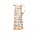Tall Hobnail Jug | Apricot Chiffon | 1.2L | Bohemia Crystal