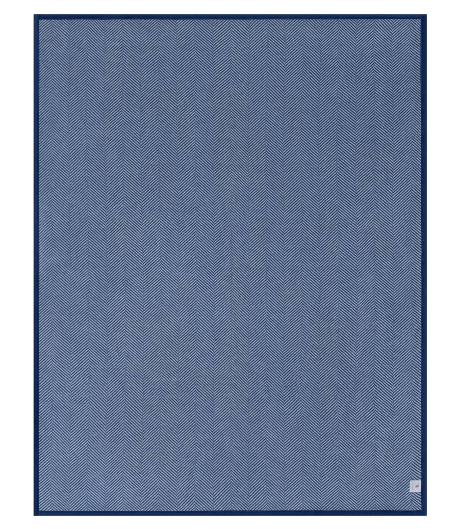 Harborview Herringbone Navy Blanket