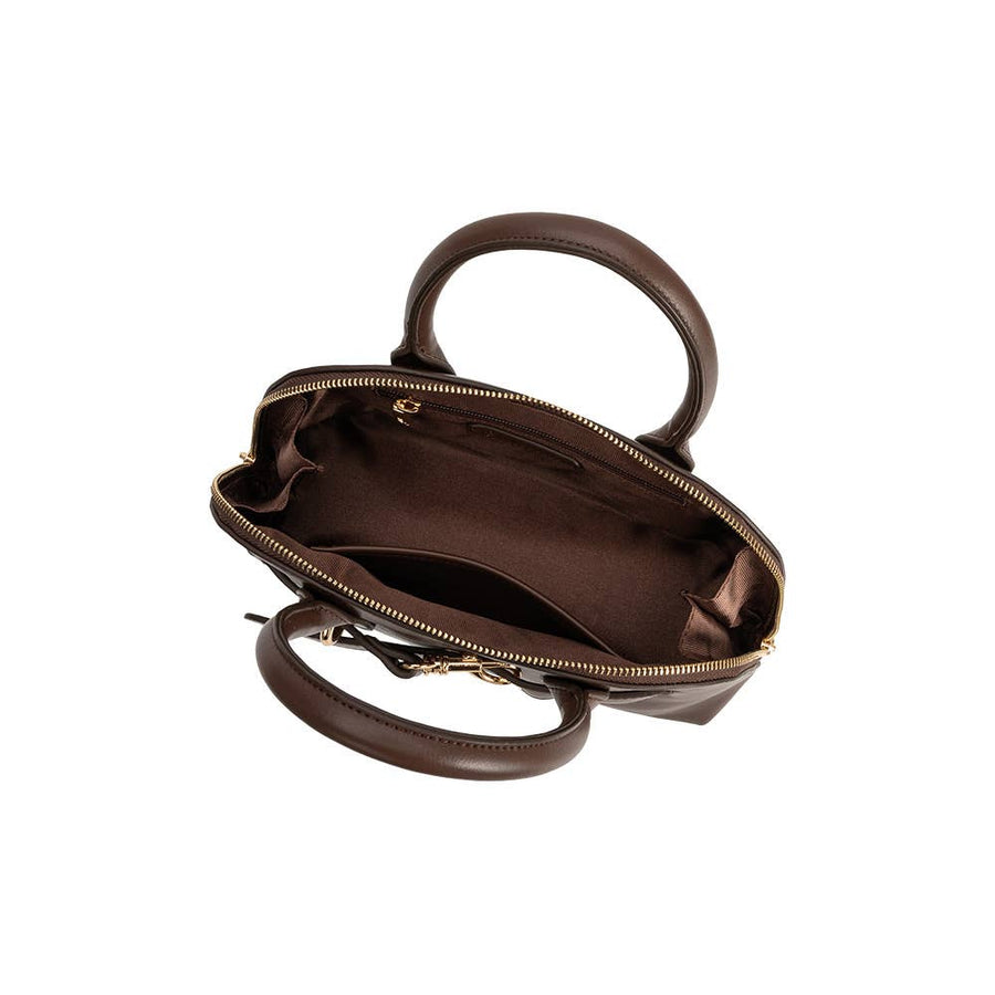Rue Espresso Recycled Vegan Top Handle Bag
