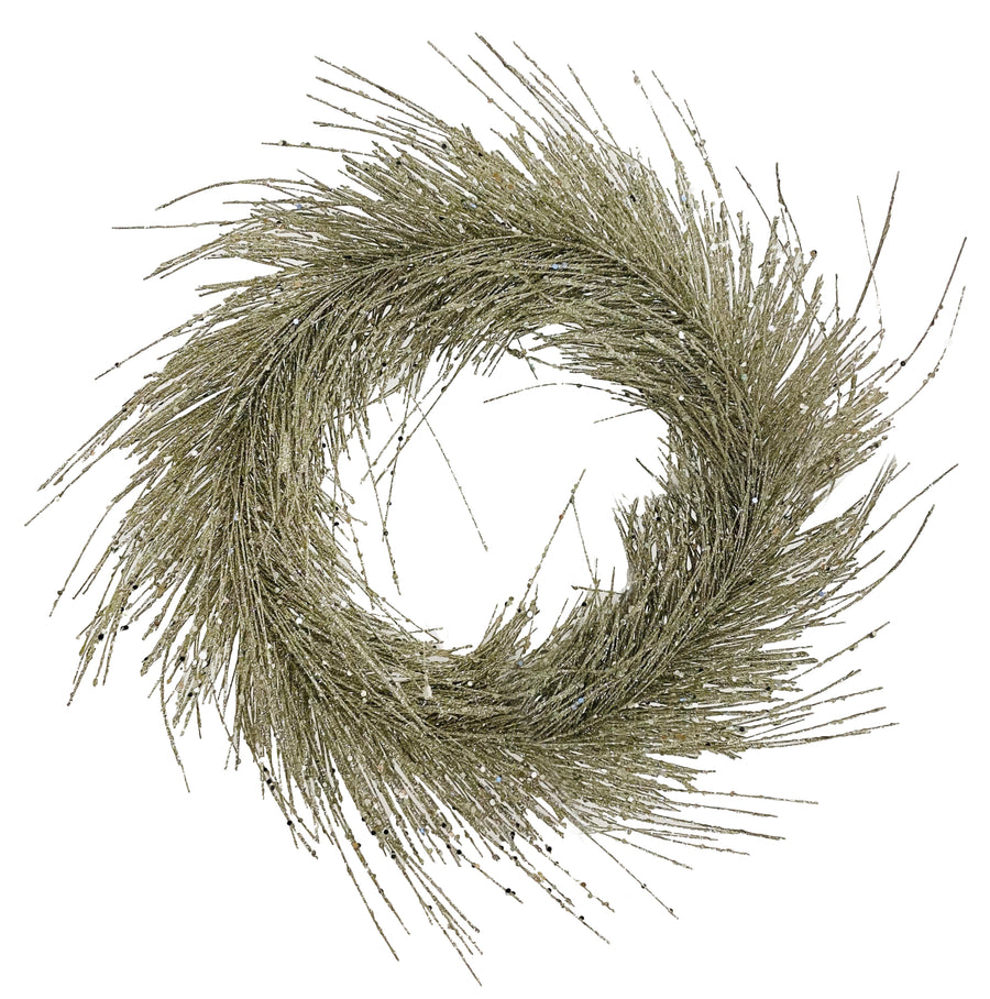 Glitter Needle Pine Wreath