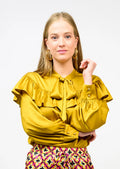 Silky Bow Neck Top