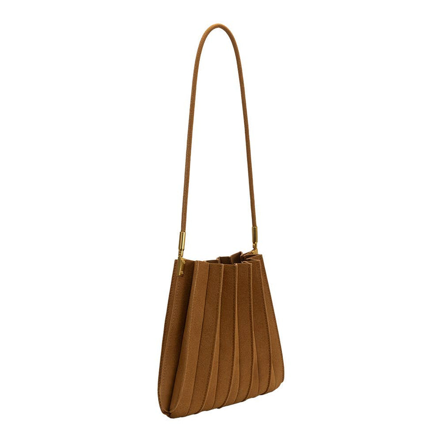 Carrie Camel Vegan Suede Shoulder Bag Pre-Order 7/28
