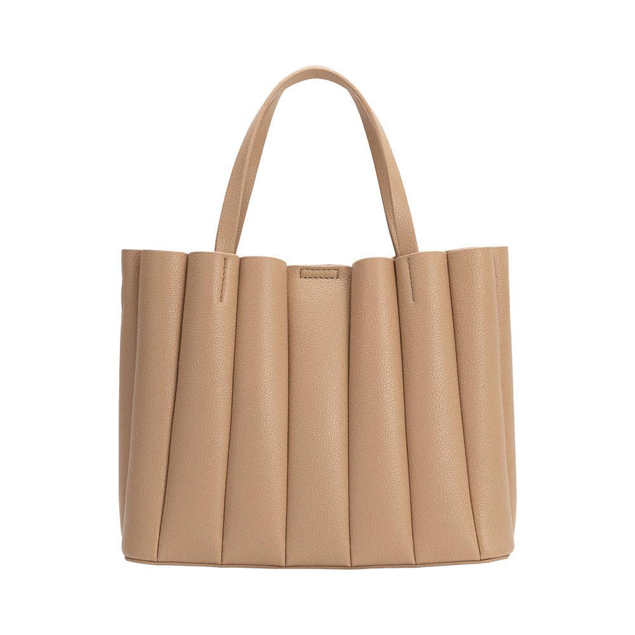 Adela Nude Recycled Vegan Leather Tote Bag