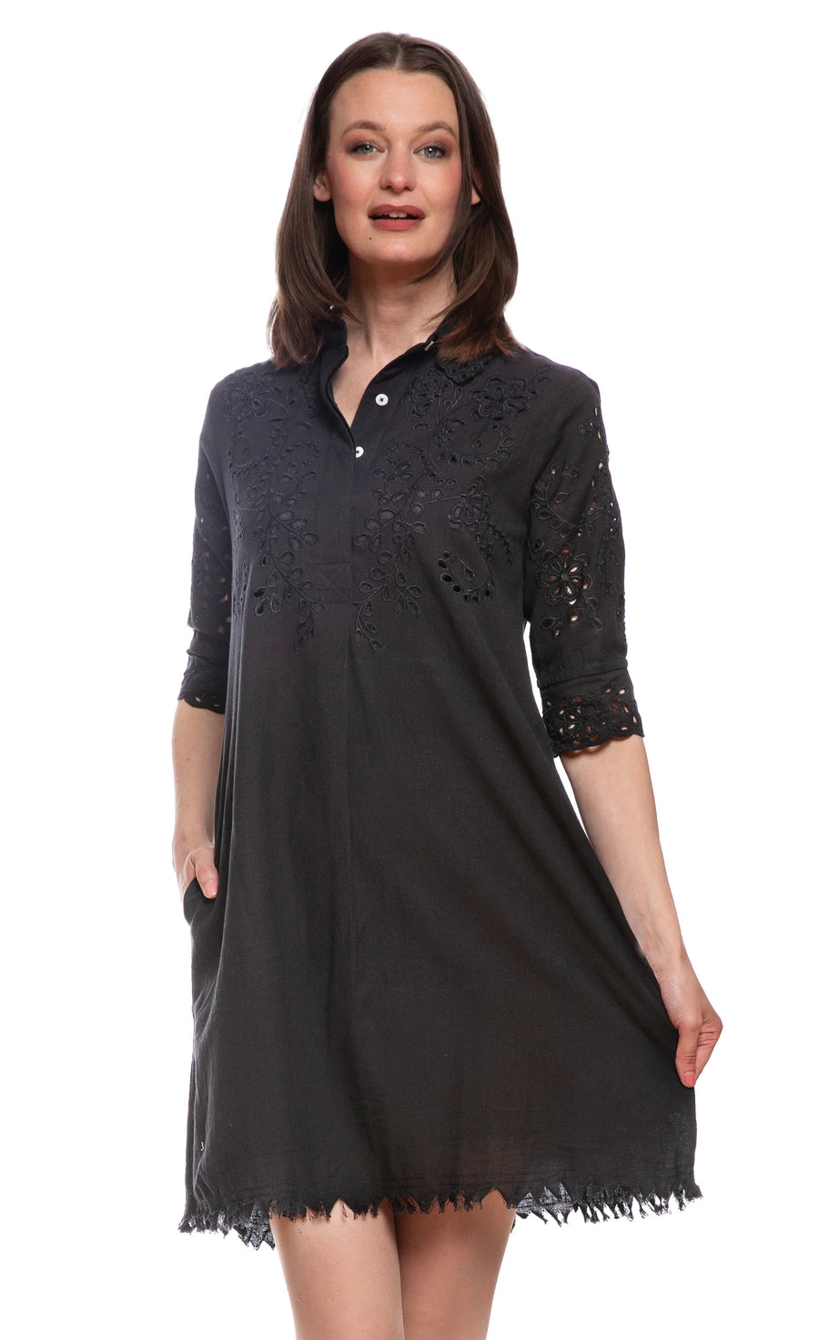 Black Eyelet Dress
