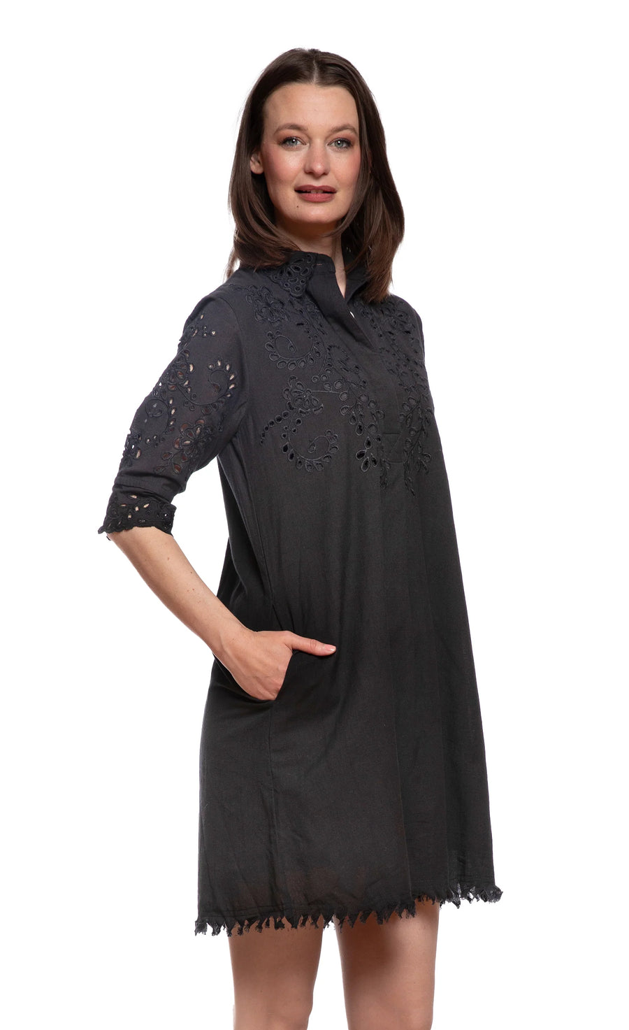 Black Eyelet Dress